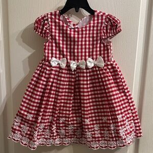 Nanette Baby Red & White Gingham Party Dress
